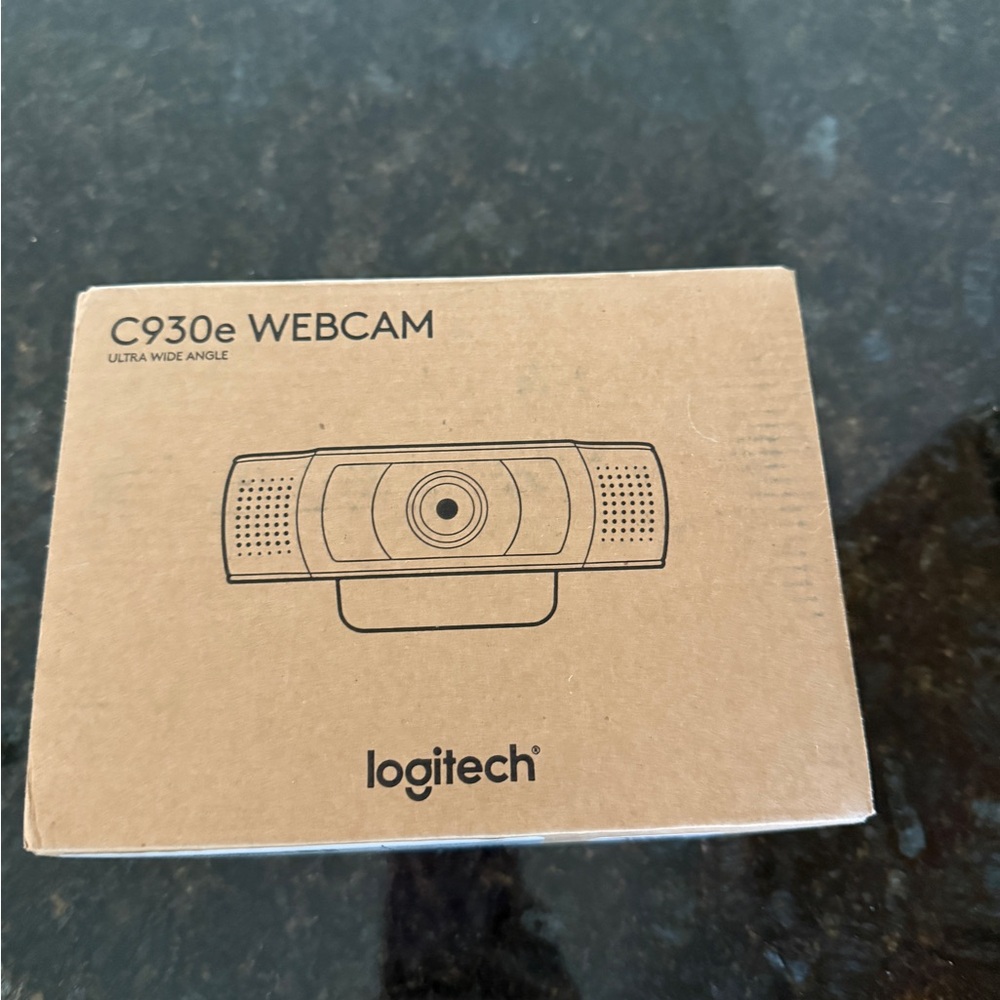 Logitech Black C930e Webcam with Ultra-Wide Angle